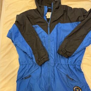 Columbia Blue and Black Winter Jacket Size Large